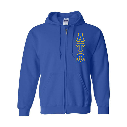 Alpha Tau Omega Alpha Tau Omega Heavy Full Zip Hoodie - 3