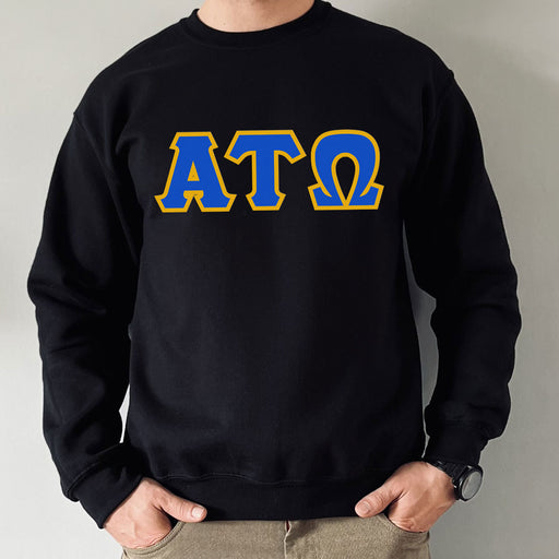Sweatshirts Alpha Tau Omega Custom Twill Crewneck Sweatshirt