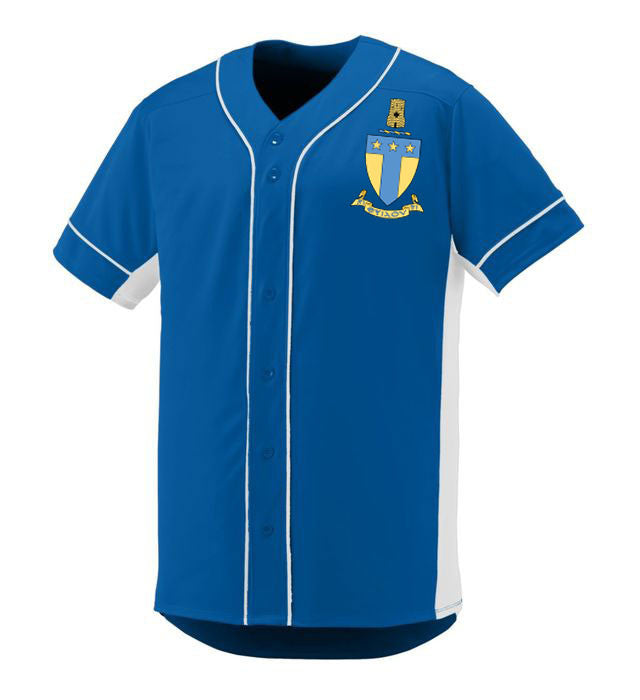 Alpha Tau Omega Game 7 Full Button Baseball Jersey Alpha Tau Omega Game 7 Full-Button Baseball Jersey