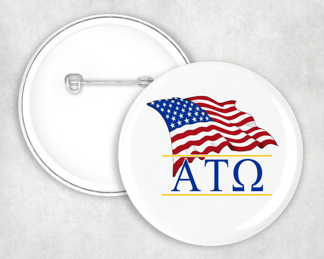 Alpha Tau Omega Patriot Button Alpha Tau Omega Patriot Button
