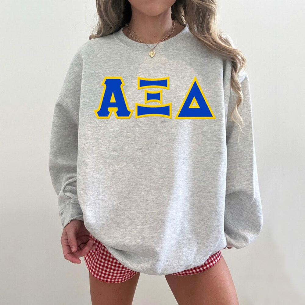Alpha Xi Delta 2 Day Ship Twill Crewneck Sweatshirt Alpha Xi Delta - 2 Day Ship Twill Crewneck Sweatshirt