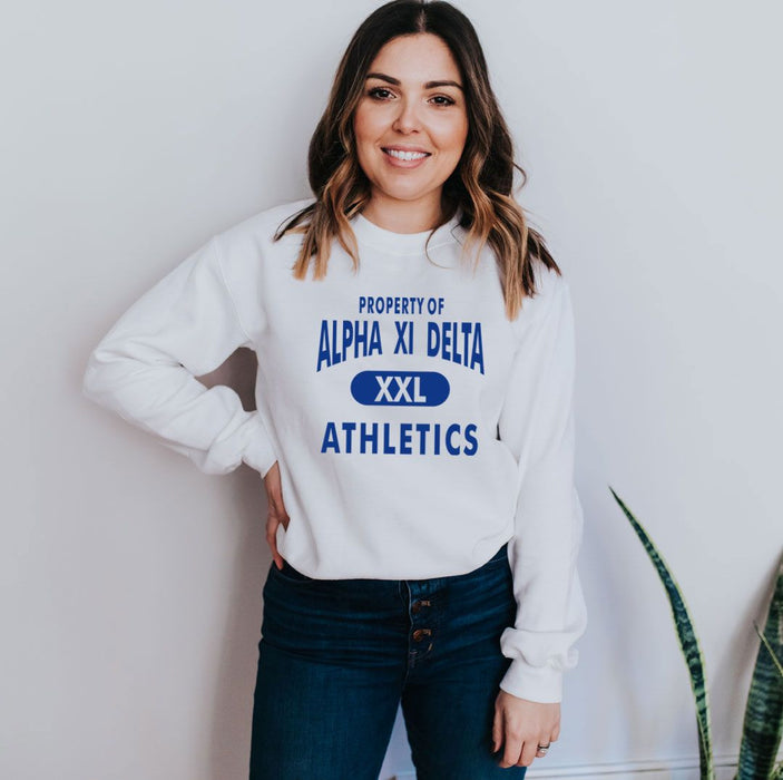 Alpha Xi Delta Athletics Crewneck Sweatshirt Alpha Xi Delta Athletics Crewneck Sweatshirt