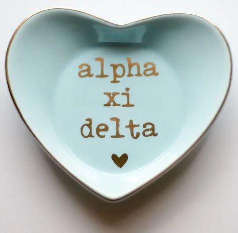 Alpha Xi Delta Ceramic Ring Dish Alpha Xi Delta Ceramic Ring Dish