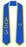 Discount Alpha Xi Delta Greek 2 Tone Lettered Graduation Sash Stole DISCOUNT-Alpha Xi Delta Greek 2 Tone Lettered Graduation Sash Stole