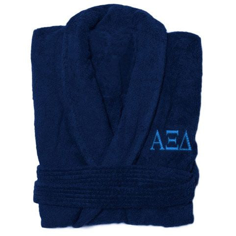 Alpha Xi Delta Greek Letter Bathrobe Alpha Xi Delta Greek Letter Bathrobe