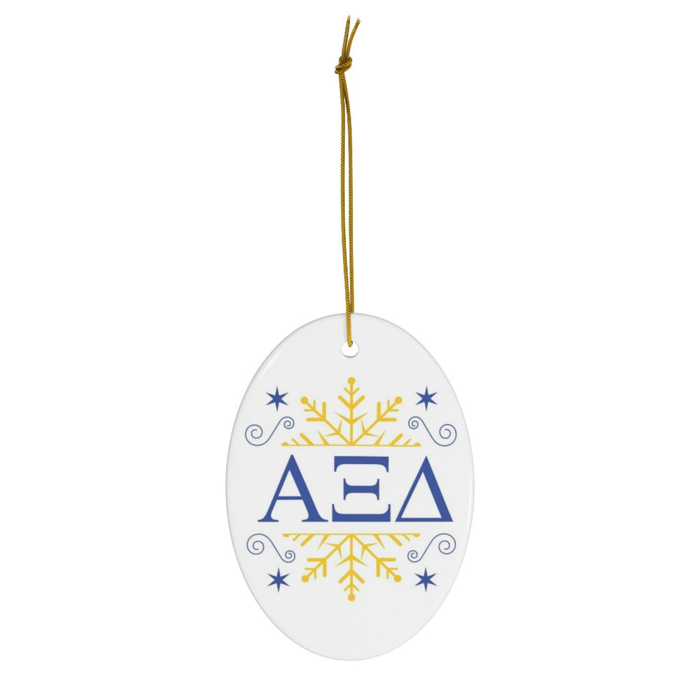 Alpha Xi Delta Holiday Color Snowflake Christmas Ornaments Alpha Xi Delta Holiday Color Snowflake Christmas Ornaments