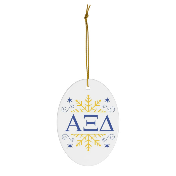 Alpha Xi Delta Holiday Color Snowflake Christmas Ornaments Alpha Xi Delta Holiday Color Snowflake Christmas Ornaments