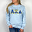 Alpha Xi Delta Lettered Long Sleeve Shirt Alpha Xi Delta Lettered Long Sleeve Shirt