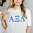 Printify Alpha Xi Delta Lettered Tees $24.95! Alpha Xi Delta Lettered Tees - $24.95!