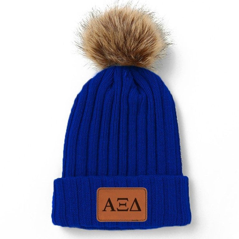 Alpha Xi Delta Pom Pom Beanie Hat Alpha Xi Delta Pom Pom Beanie Hat