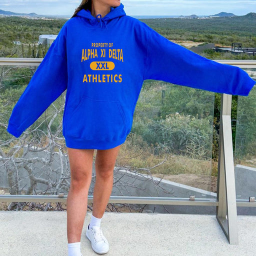 Alpha Xi Delta Alpha Xi Delta Property Of Athletics Hooded Sweatshirts