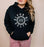 Printify Alpha Xi Delta Unisex College Seal Hoodie Alpha Xi Delta Unisex College Seal Hoodie