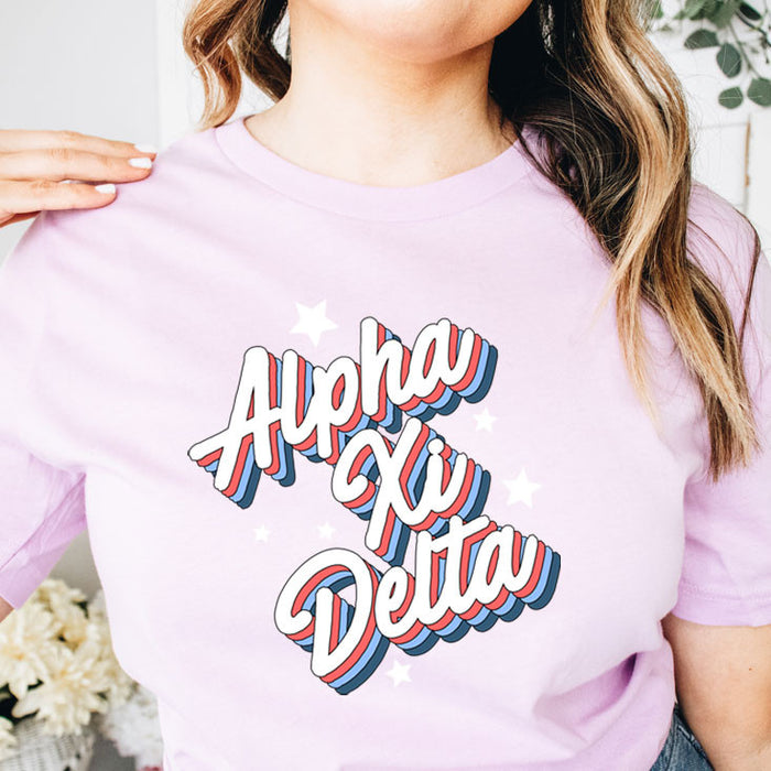 Alpha Xi Delta Flashback Tees Alpha Xi Delta Flashback Tees