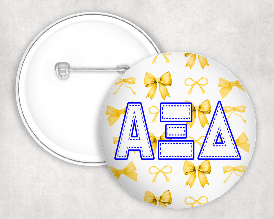 Alpha Xi Delta Multi Bows Pin Buttons Alpha Xi Delta Multi Bows Pin Buttons