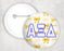 Alpha Xi Delta Multi Bows Pin Buttons Alpha Xi Delta Multi Bows Pin Buttons