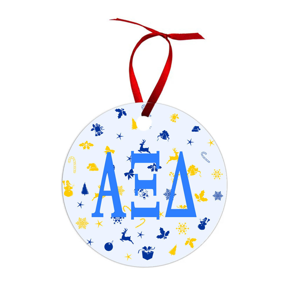 Alpha Xi Delta Holiday Cheer Christmas Ornaments Alpha Xi Delta Holiday Cheer Christmas Ornaments