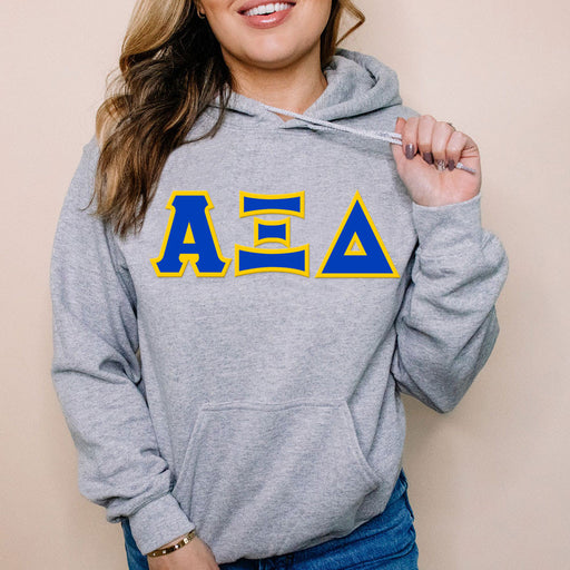 Alpha Xi Delta Alpha Xi Delta Custom Twill Hooded Sweatshirt
