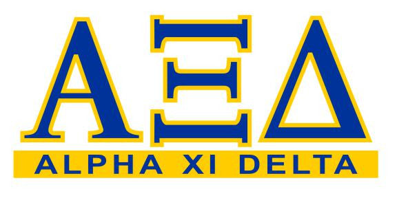 Alpha Xi Delta Custom Sticker - Personalized — GreekU