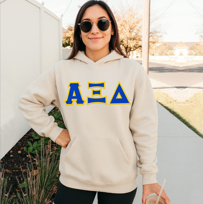 Alpha Xi Delta 2 Day Ship Twill Hooded Sweatshirt Alpha Xi Delta - 2 Day Ship Twill Hooded Sweatshirt