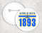 Alpha Xi Delta Stripe Est Pin Buttons Alpha Xi Delta Stripe Established Pin Buttons
