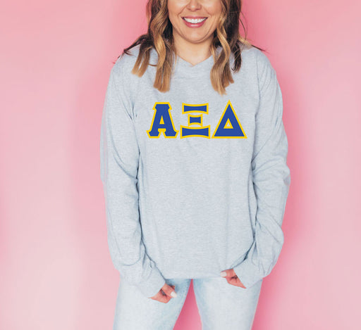 Shirts DISCOUNT Alpha Xi Delta Lettered Long Sleeve Tee