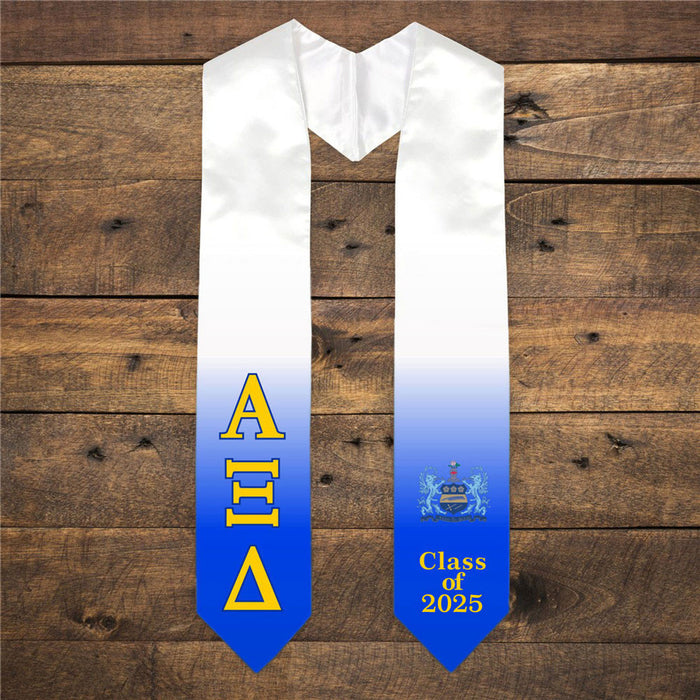 Alpha Xi Delta Extra Fancy Greek Class Of Graduation Stole Alpha Xi Delta Extra Fancy Greek Class Of  Graduation Stole