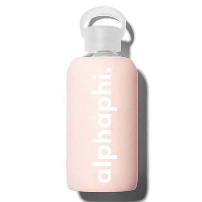 Alpha Phi Glass Silicone Sleeve Water Bottles Alpha Phi Glass Silicone Sleeve Water Bottles