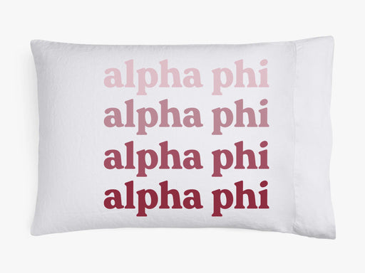 Homedecorgifts Alpha Phi Ombre Retro Pillowcases