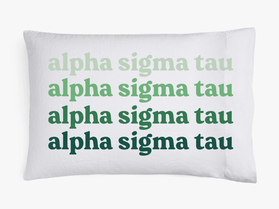 Alpha Sigma Tau Ombre Retro Pillowcases Alpha Sigma Tau Ombre Retro Pillowcases