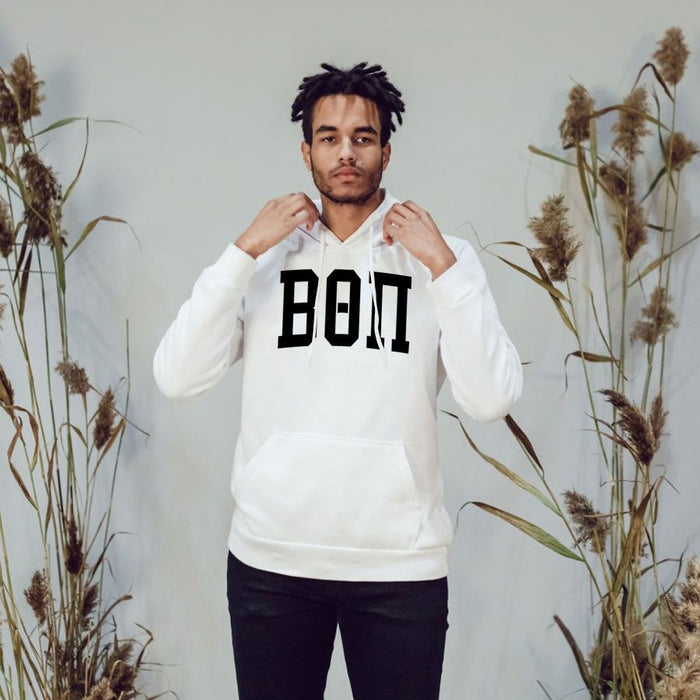 Beta Theta Pi Arched Greek Letter Hooded Sweatshirt Beta Theta Pi Arched Greek Letter Hooded Sweatshirt