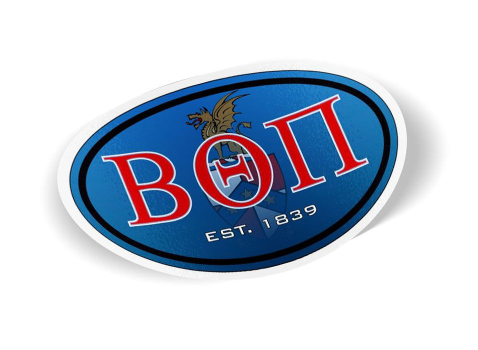 Beta Theta Pi Color Oval Decal Beta Theta Pi Color Oval Decal