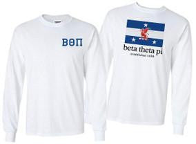Beta Theta Pi Beta Theta Pi Flag Long Sleeve T-Shirt