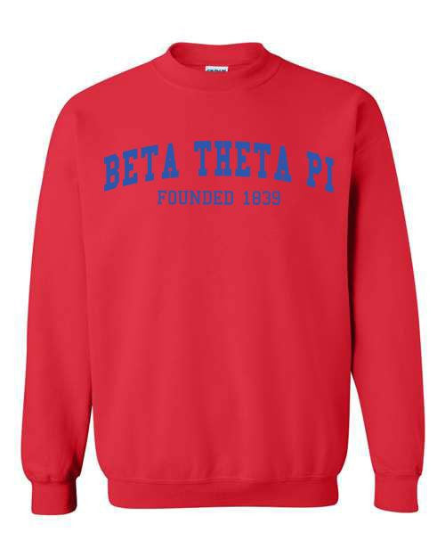 Beta Theta Pi Fraternity Founders Crew Sweatshirt Beta Theta Pi Fraternity Founders Crew Sweatshirt