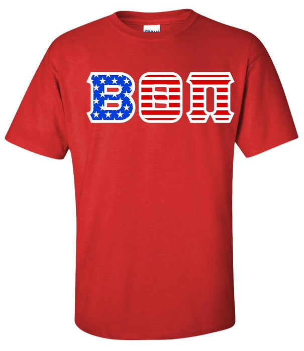 Discount Beta Theta Pi Greek Letter American Flag Tee DISCOUNT-Beta Theta Pi Greek Letter American Flag Tee