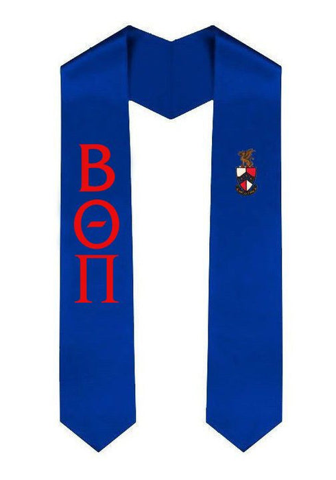Beta Theta Pi Greek Lettered Graduation Sash Stole With Crest Beta Theta Pi Greek Lettered Graduation Sash Stole With Crest