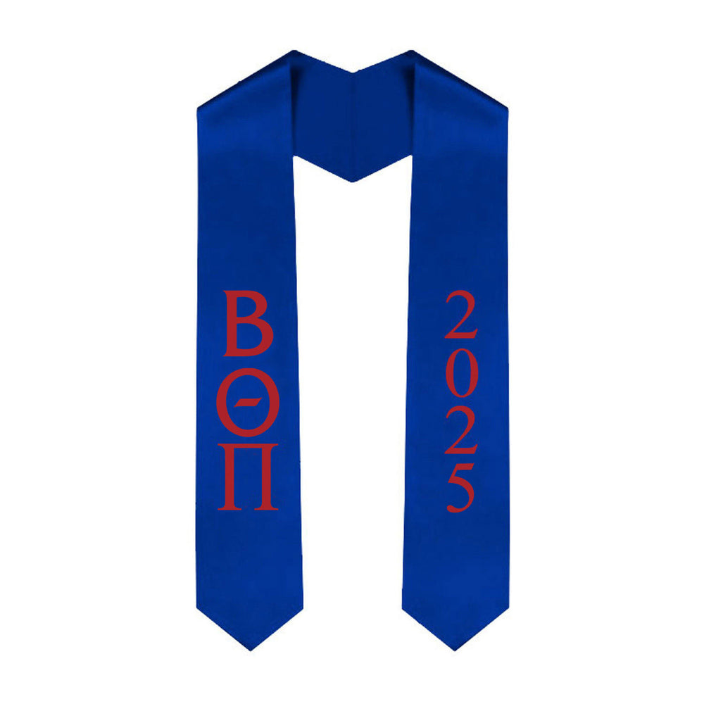 Beta Theta Pi Greek Lettered Graduation Sash Stole With Year Best Value Beta Theta Pi Greek Lettered Graduation Sash Stole With Year - Best Value