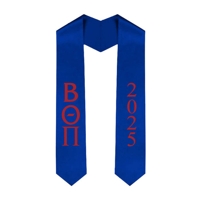 Beta Theta Pi Greek Lettered Graduation Sash Stole With Year Best Value Beta Theta Pi Greek Lettered Graduation Sash Stole With Year - Best Value
