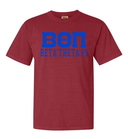 Shirts Beta Theta Pi Greek Custom Comfort Colors Heavyweight T-Shirt