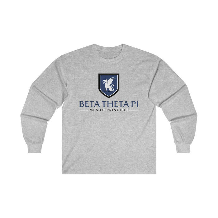 Printify Beta Theta Pi Men Of Principle Long Sleeve Tee Beta Theta Pi Men Of Principle Long Sleeve Tee