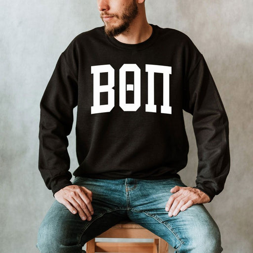 Beta Theta Pi Beta Theta Pi Arched Greek Letter Crewneck Sweatshirt