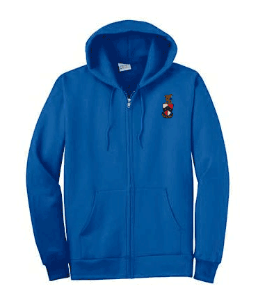 Beta Theta Pi DISCOUNT-Beta Theta Pi Emblem Full Zippered Hoodie