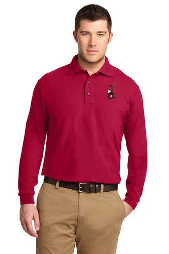 Beta Theta Pi DISCOUNT-Beta Theta Pi Emblem Long Sleeve Polo