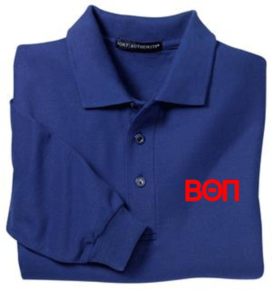 Beta Theta Pi Silk Touch Long Sleeve Sport Shirt Beta Theta Pi Silk Touch Long Sleeve Sport Shirt