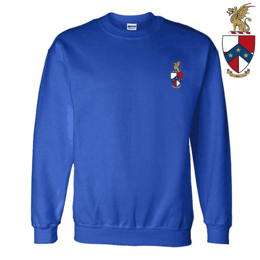 Beta Theta Pi DISCOUNT-Beta Theta Pi World Famous Crest - Shield Crewneck Sweatshirt - Best Value