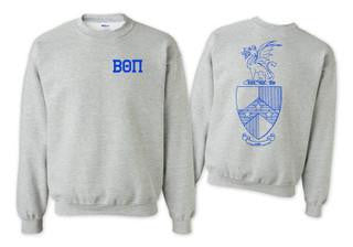 Beta Theta Pi Beta Theta Pi World Famous Crest - Shield Crewneck Sweatshirts