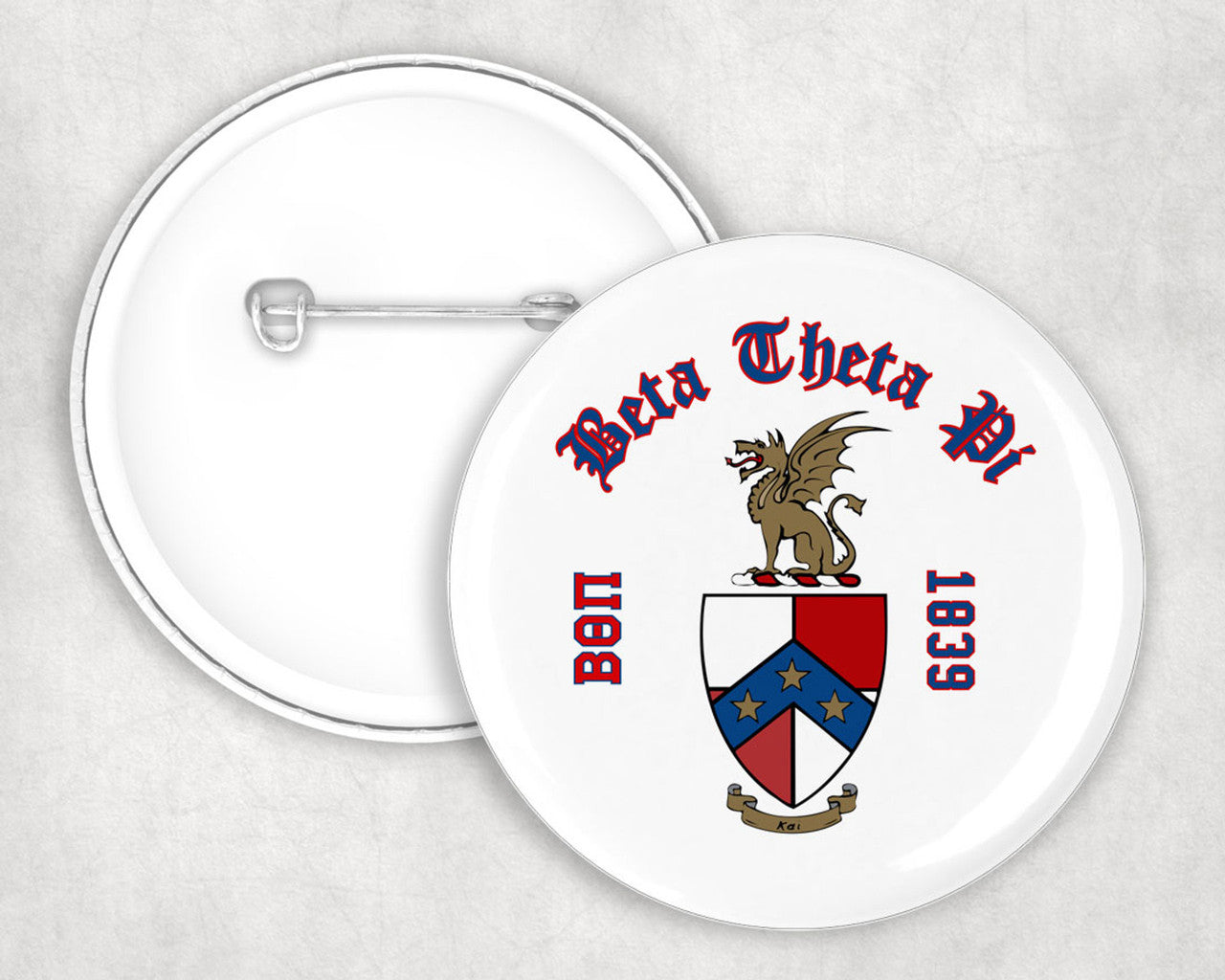 Beta Theta Pi Classic Crest Button Beta Theta Pi Classic Crest Button