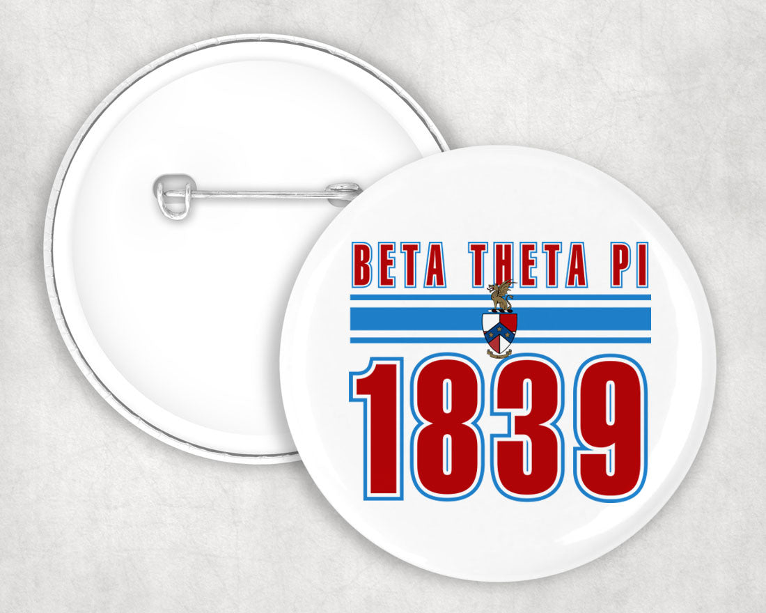 Beta Theta Pi Est Year Button Beta Theta Pi Est Year Button