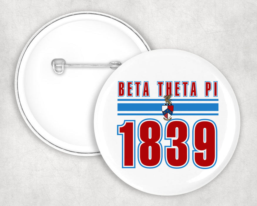 Beta Theta Pi Est Year Button Beta Theta Pi Est Year Button