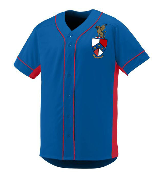 Beta Theta Pi Game 7 Full Button Baseball Jersey Beta Theta Pi Game 7 Full-Button Baseball Jersey