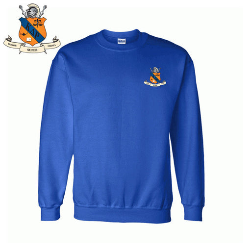 Kappa Delta Rho DISCOUNT-Kappa Delta Rho World Famous Crest - Shield Crewneck Sweatshirt - Best Value